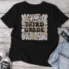 Retro Flower Power Squared Third 3Rd Grade Back To School Unisex T-shirt