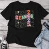 Retro Groovy Senior 2025 Smile Face Class Of 2025 Graduation Unisex T-shirt