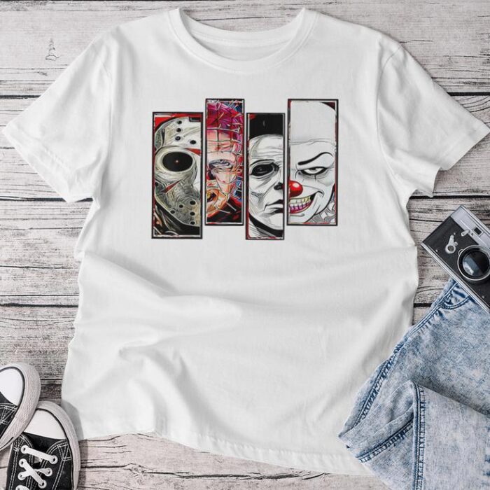 Scary Horror Movies Halloween Costume Party Unisex T-shirt