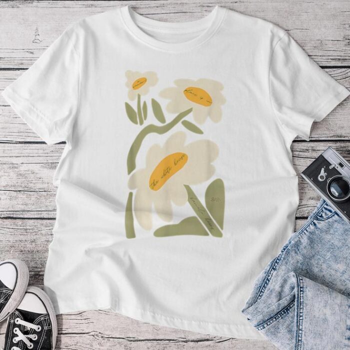 Subtle Flower Kamala Harris Boho Floral Unisex T-shirt