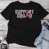 Support Squad Breast Cancer Awareness Month Pink Mens Unisex T-shirt