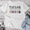 Taylor Personalized Name I Love Taylor Girl Groovy Birthday Unisex T-shirt