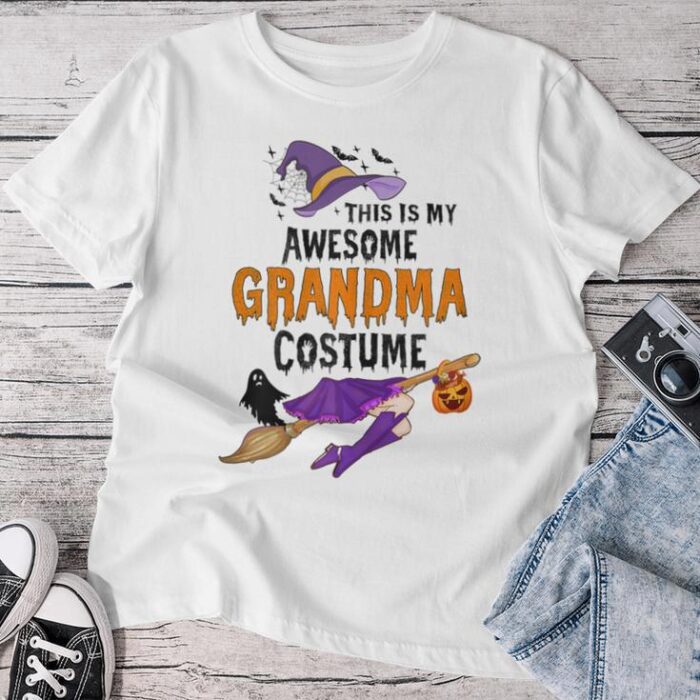 This Is My Awesome Grandma Costume Halloween Spooky Unisex T-shirt