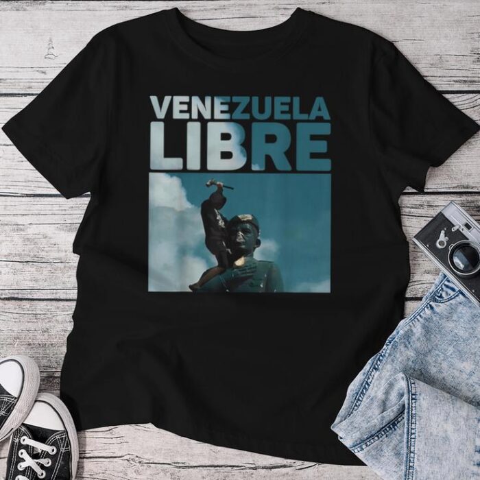 Venezuela To The End Fall Of The Statue Of Chavez Unisex T-shirt