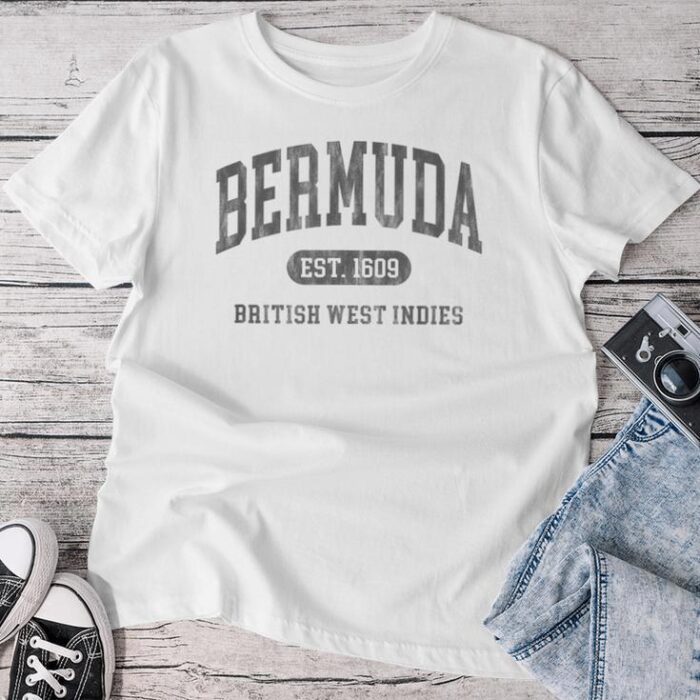 Vintage Bermuda Established 1609 Retro Souvenir Unisex T-shirt