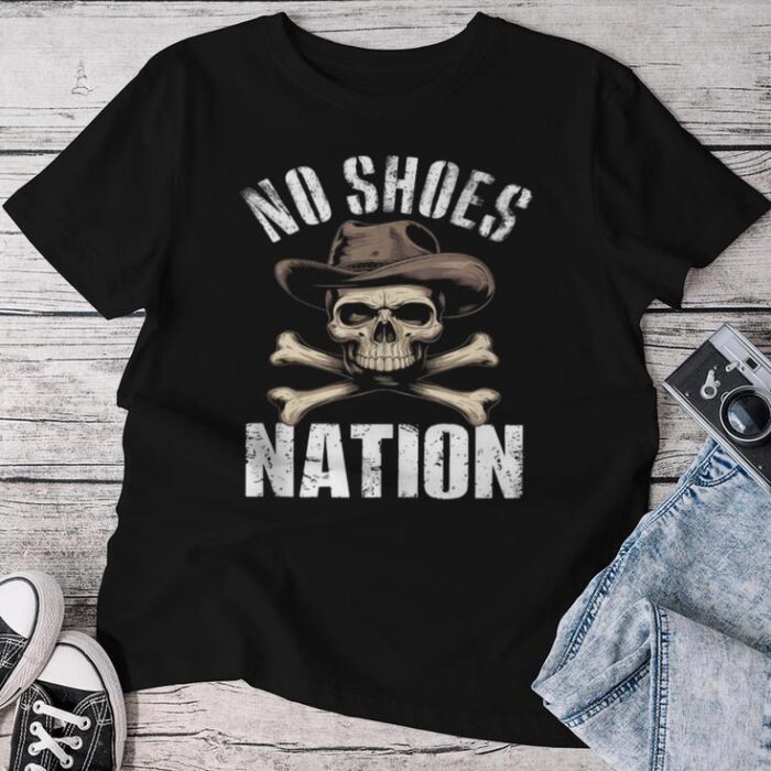 Vintage No Shoes No Nation Sayings Shoes Unisex T-shirt