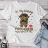 Virgo Queen Messy Bun It's My Birthday Black Woman Unisex T-shirt