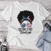 Voting Is My Black Job For Feminist Of Black Woman Mesy Bun Unisex T-shirt