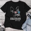 Walz Mind Your Own Damn Business Harris Waltz Cat Lady Unisex T-shirt