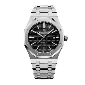Audemars Piguet Royal Oak 41Mm Black Dial Stainless Steel Bracelet Men'S Watch