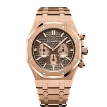 Audemars Piguet Royal Oak Chronograph Rose Gold Brown Dial 26331Oroo1220Or02