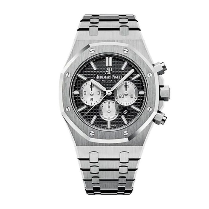 Audemars Piguet Royal Oak Chronograph Watch Black Dial 41Mm