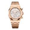 Audemars Piguet Royal Oak Chronograph White Dial Rose Gold on 904L Steel