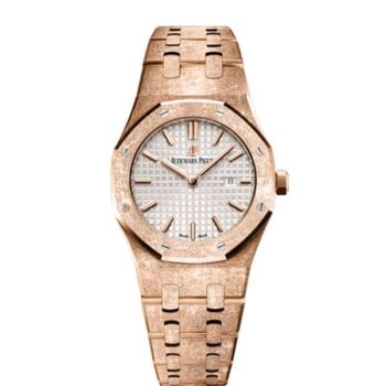Audemars Piguet Royal Oak Frosted Gold Silver Dial 33Mm 18K Rose Gold 67653Orgg1263Or01