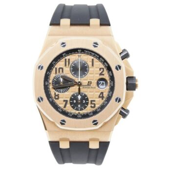 Audemars Piguet Royal Oak Offshore Chronograph 26470OR.OO.A002CR.01 Rose Gold Pink Dial on Rubber Strap
