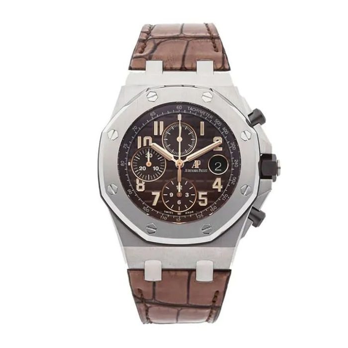 Audemars Piguet Royal Oak Offshore Selfwinding Chronograph 42Mm Brown Dial Watch
