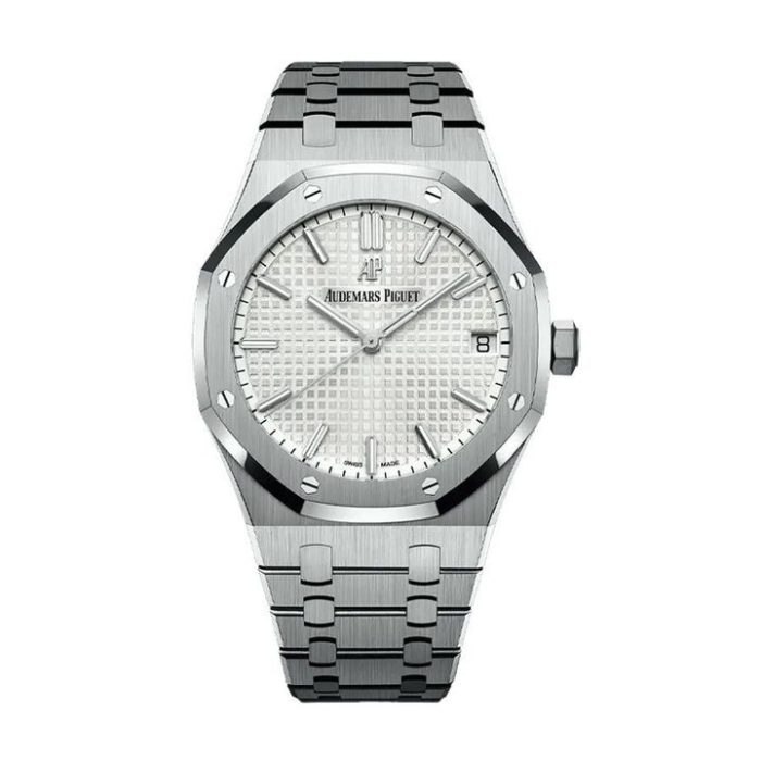 Audemars Piguet Royal Oak Self-Winding Stainless Steel 41Mm Silver Dial