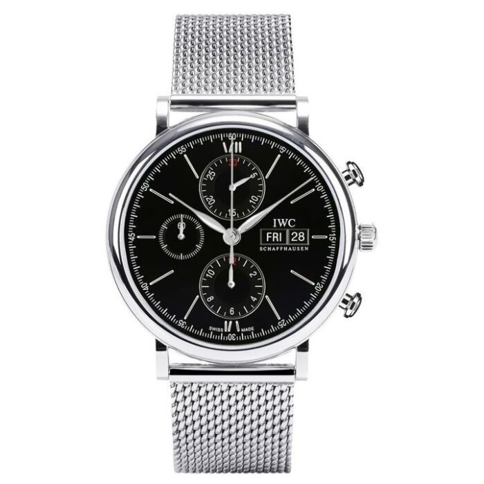 IWC Mens Portofino Watch IW391010 Stainless Steel Case & Bracelet Automatic Chronograph Movement