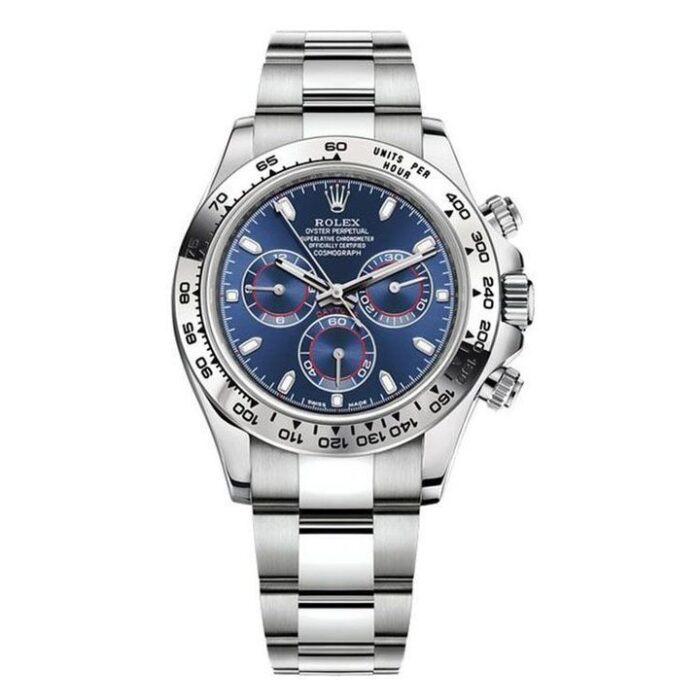 Rolex Cosmograph Daytona 18K White Gold Blue Dial 116509-0071