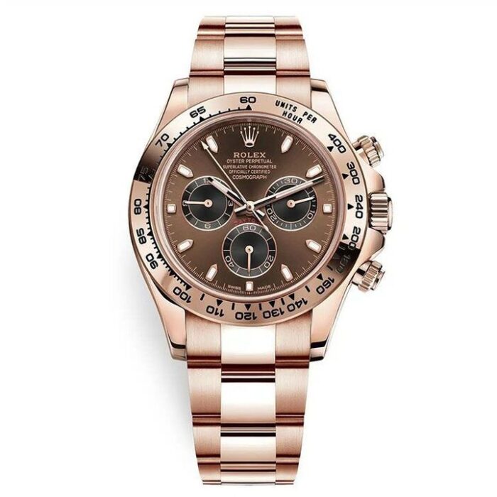Rolex Cosmograph Daytona Chronograph Automatic Chronometer Brown Dial Men Watch 40mm