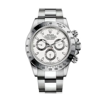 Rolex Cosmograph Daytona White Dial Stainless Steel Oyster Bracelet Automatic Men Watch 116520Wso 40mm