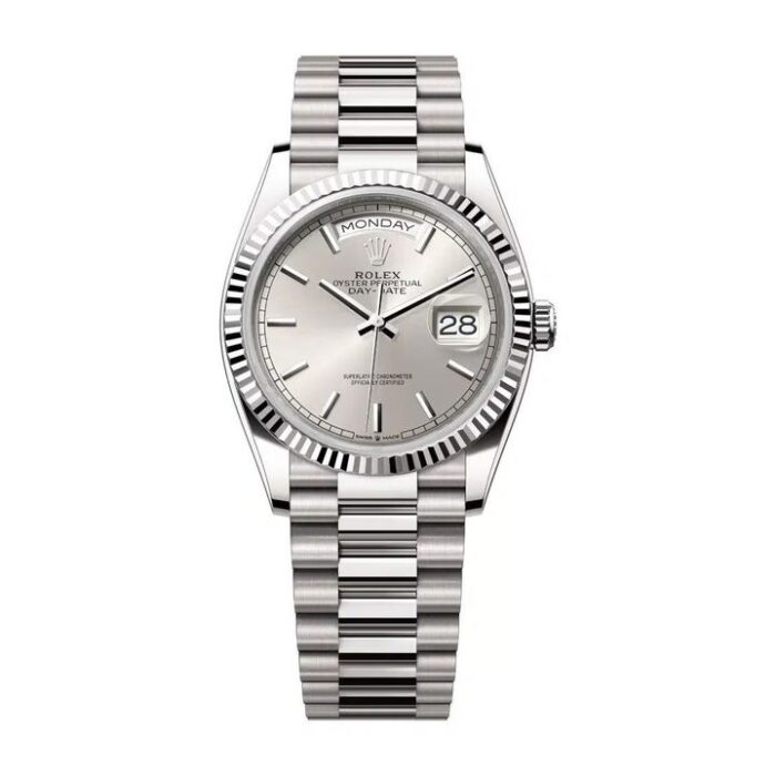 Rolex Day-Date 128239-0005 Silver Dial