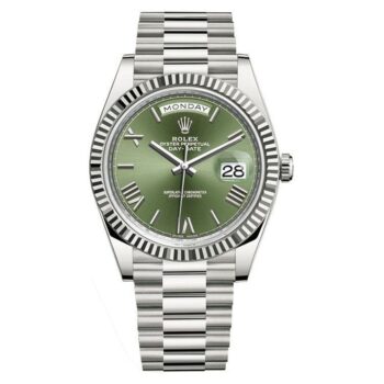 Rolex Day-Date 40 228239 White Gold Olive Green 40mm