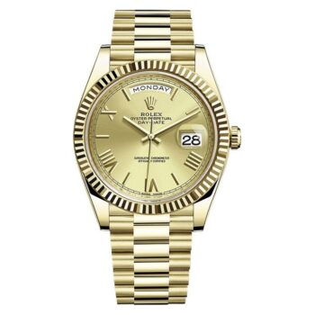 Rolex Day-Date 40 Champagne Roman Numeral Dial