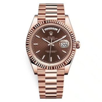 Rolex Day-Date 40 Chocolate Dial 18K Everose Gold President Automatic Men's Watch 228235Chsp