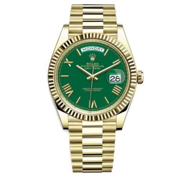 Rolex Day-Date 40 Green Dial Men President Watch 40mm