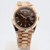 Rolex Day-Date 40mm Rose Gold / Chocolate Dial