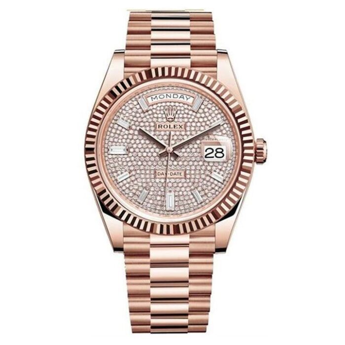 Rolex Day-Date M228235-0036 Everose Gold Mens Watch 40mm