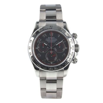 Rolex Daytona 116509 Black Racing Dial 18K White Gold Chronograph Watch