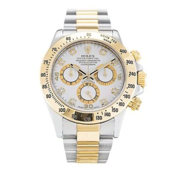 Rolex Daytona 116523 Yellow Gold Oyster White Diamond Dial