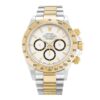 Rolex Daytona 16523 Yellow Gold Oyster White Baton Men Watch